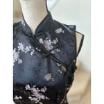 Robbie Bee Vintage Y2k Black Lavender Silver Qipao Kimono Fairy Whimsigoth Dress Photo 4