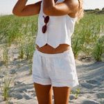 Parke Linen Vest White Medium NWT Photo 1