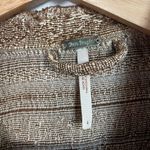 Free People Brown Ikat Tapestry Asymmetrical Zip Short Jacket size 4 Moto READ Photo 2