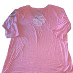 Harley Davidson  Women’s 3/4 Sleeve V Neck Lightweight Tunic Heather Pink/Peach Photo 1