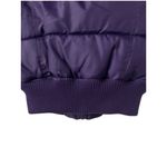 NWOT Women's Small Purple Puffer Vest Faux Fur Hooded Ski Resort Chalet Hiking Photo 10