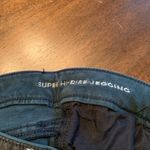 American Eagle  Skinny‎ Jeans Size 2 Short Green Distressed Super Hi-Rise Jegging Photo 2