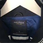 Nautica  Men’s Blue Colorblock High Windbreaker Anorak Zip Up Jacket NWT Small Photo 2