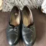 FOOTTHRILLS Navy Blue Leather Shoes Size 9W Photo 1