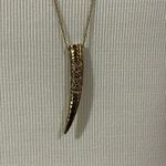 House of Harlow 1960 Gorgon Tusk Necklace Gold Photo 4