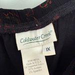 Coldwater Creek Women’s 1X Black Patterned Slinky Dress Pants Photo 2