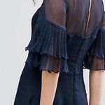 Keepsake‎ The Label Say You Will Chiffon Mini Dress In Navy NWT Large KX170121D Blue Photo 1