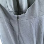 BHLDN Lennox Dress Size 16 Navy Bridesmaid Wedding Halter Side Slit Crepe Gown Photo 8