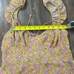 Kiss the Sky Off Shoulder Floral Mini Dress Size Large Cottagecore Garden Party Pink Photo 9