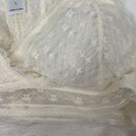 Maurice's  Size Lg Bralette Cream Lace Padded Wireless Halter Back Bra Pull Over Photo 3