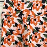 Simple Addiction Orange Floral Blossom Pattern Capri Leggings Size XS Photo 3