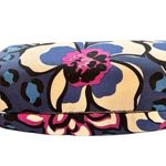 Vera Bradley Clamshell Hard Eyeglass Case Floral Blue Magenta Black Velvet Lined Photo 2