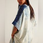 Free People NWOT  We The Free True Blue Tee - indigo navy blue - small Photo 2