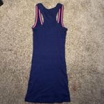 Active Basic Size Small Navy and Pink Y2K Style Long Tank Top Photo 1