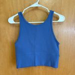 Lululemon  Align V Neck Tank Top Blue Cropped Athletic Yoga Workout Women Photo 0