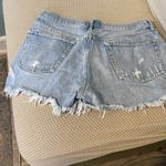 Agolde Blue Distressed Jean Shorts Size 31 Photo 3