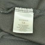 roza & ali Woman 1X Black Sleeveless Scoop Neck Tank Top Plus Size Photo 3