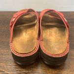 Finn Comfort Women's red coral color Leather Open Toe Two Photo 3