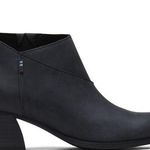 Toms  Womens Leilani Black Leather Ankle Booties Size 7.5 Photo 0