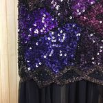 Oleg Cassini Gatsby Style Beaded Silk Dress Size 4 Photo 4