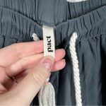 Pact ‎ Blue Organic Cotton High Rise Pants Photo 4