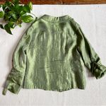 Elementz Y2K Vintage Metallic Green Button-Up Jacket Photo 8