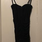 VELORELLA Luriana Mesh Bustier Dress | Size: Medium Black Photo 3