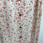 Ganni Printed Georgette Button-Front Slip Dress in Egret Womens Midi Size Small Photo 8