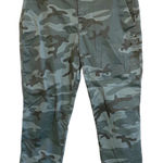 Gap Womens Girlfriend Khaki Camo Print Crop Pants Size 8 Casual Outdoors Photo 0