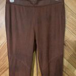 Free People Women’s Size 27 Full Length Wine Faux Leather Leggings Photo 3