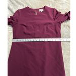 Milly Cady Shift Dress Women's 10 Wine Long Bell Sleeves Short Length Crepe RTR Photo 10
