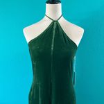 Reformation NWT  Nyla Velvet Dress Green Wedding Holiday Soft Luxury Size L Photo 4