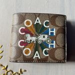  3 In 1 Wallet In Signature Canvas With Coach Radial Rainbow c6783 Photo 0
