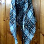 Scarf Large Acrylic Wool Plaid Scarf Long Warm Autumn Winter Cape Comfortable White Photo 1