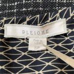 Pleione Women's Black & Tan Geometric Pleated Tank Top S Photo 4