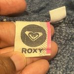 Roxy Sweater Womens Large Blue Hooded Long Sleeve Sweatshirt Distressed Photo 10