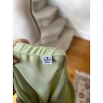 Vintage Y2K Lime Green Tiered Paisley Butterfly Floral Slip Skirt Fairy Size 8 Photo 2