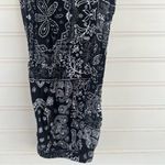 Hem & Thread Paisley Black & White jumpsuit  Size Large Photo 4