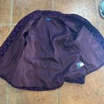 Pendleton  Womens Blazer Wool Mix  ButtonUp Maroon & Black Floral Vine size XL Photo 5