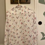 Gap  White Shirt with Red and Blue Pattern Photo 1