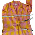Free Assembly Womens XXL Pink & Yellow Checkered Blazer Photo 4