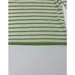 White Stag  Women's Sz Small ‎ Green Striped Polo Sweater Preppy Pullover Top Photo 4