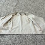 Ann Taylor Cropped High Low Shimmer Open Front Short Sleeve Blazer Jacket S Photo 7