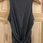J.Crew  Charcoal Sleeveless Tie-Back Tank NWT size M Photo 1