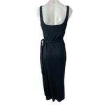 Aritzia  Wilfred Saturn Black Square Neck Sleeveless Midi Cami Tank Wrap Dress M Photo 1