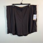 Halogen ✨  Women’s Brown Trouser Shorts Elastic Waistband 2X NWT Photo 3