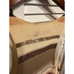 Alice + Olivia Y2K  Silk Beaded Tank Dress neutrals Mini Dress cocktail Party Photo 6