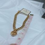 NWT Vera by New York bold chain and faux pearl heart choker Gold Photo 3