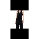 JPR Studio Women's Tie Waist Halter Jumpsuit Black Size Small B24.6 Photo 1