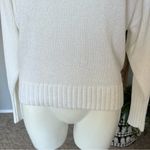 Something Navy  Crewneck Sweater White Photo 2